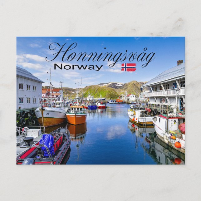 Honningsvåg Postkarte (Vorderseite)