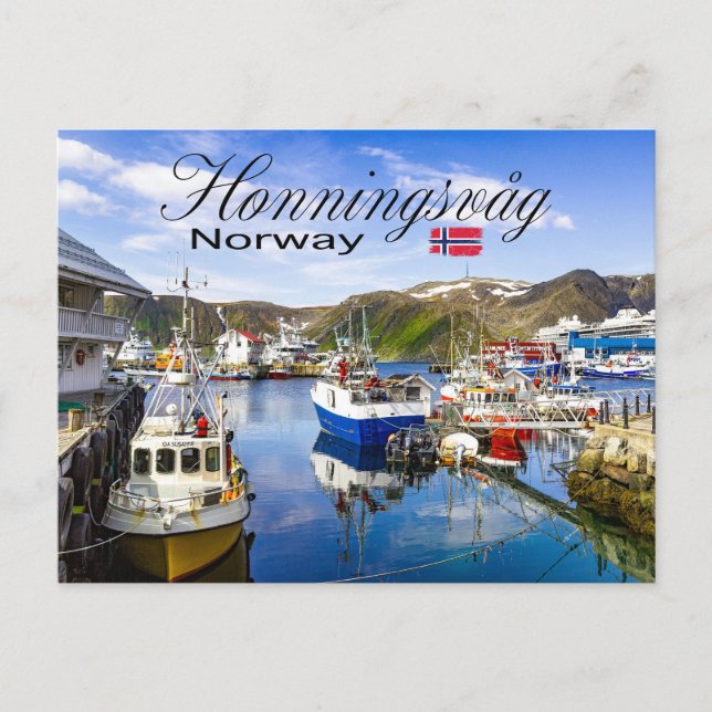 Honningsvåg Postkarte (Vorderseite)