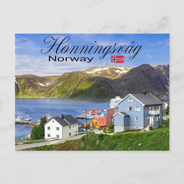 Honningsvåg Postkarte (Vorderseite)