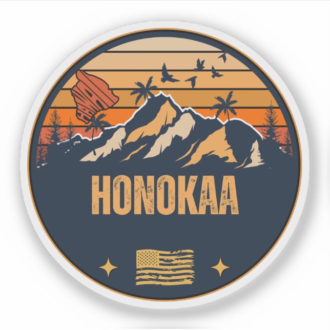 Honokaa, Hawaii Aufkleber (Vorderseite)