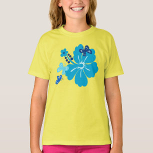 Honolua Butterfly und hawaiianischer Hibiskus T-Shirt