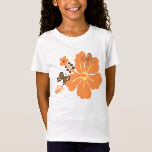 Honolua Butterfly und hawaiianischer Hibiskus T-Shirt