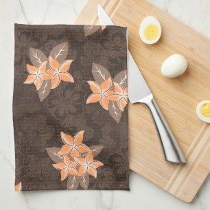 Honolua Plumeria Hawaiian Tropical Print Handtuch