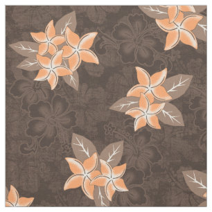 Honolua Plumeria Hawaiian Tropical Print Stoff