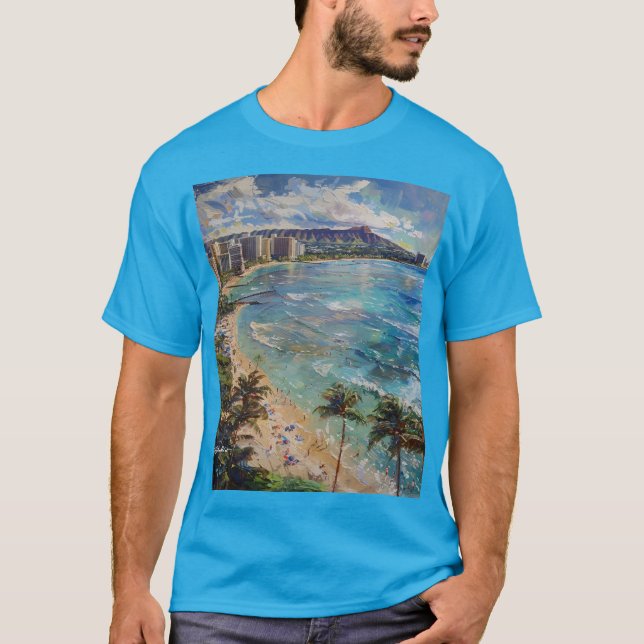 Honolulu-Ansichten T-Shirt (Vorderseite)