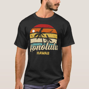 Honolulu City Hawaii Vintag Distressed TShirt