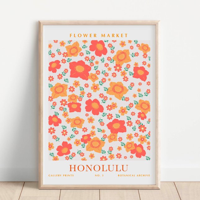 Honolulu Flower Market Botanischer Garten Poster (Von Creator hochgeladen)