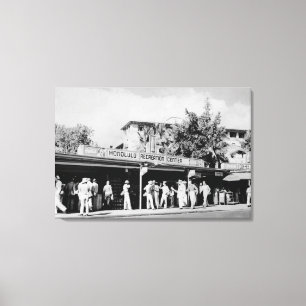 Honolulu, HA - Ansicht des Honolulu Leinwanddruck