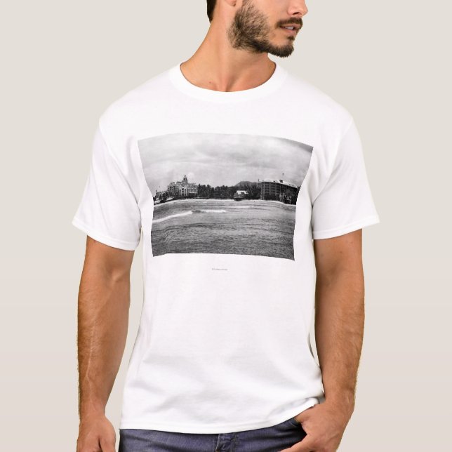 Honolulu, ha - Ansicht von Moana u. königlicher T-Shirt (Vorderseite)