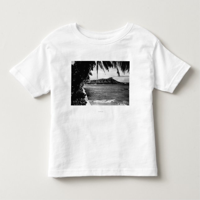 Honolulu, Hawaii - Ansicht des Diamant-Kopfes Kleinkind T-shirt (Vorderseite)