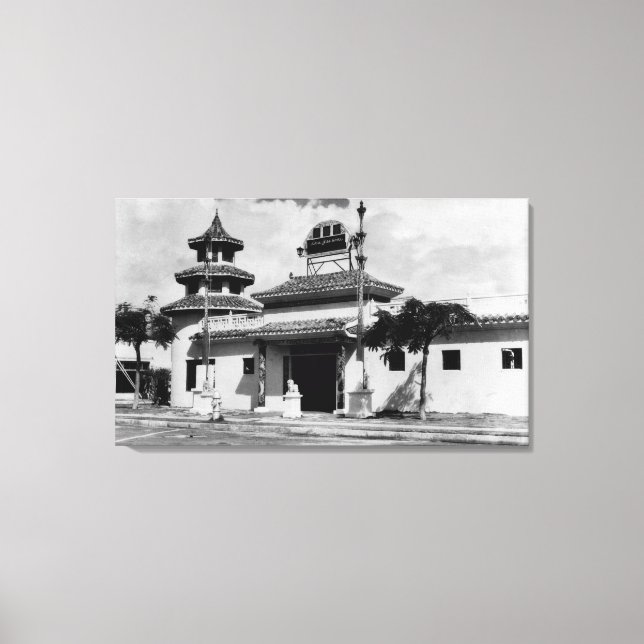 Honolulu, Hawaii - Ansicht von Lau Yee Chai Leinwanddruck (Vorderseite)