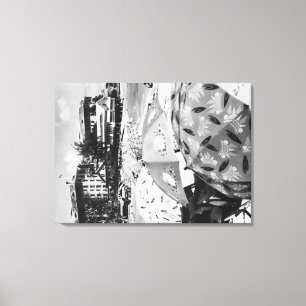 Honolulu, Hawaii - Ansicht von Waikiki Strand Leinwanddruck