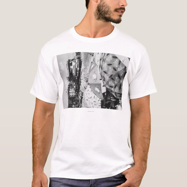 Honolulu, Hawaii - Ansicht von Waikiki Strand T-Shirt (Vorderseite)