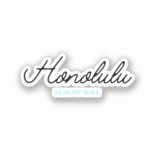 Honolulu Hawaii Aufkleber