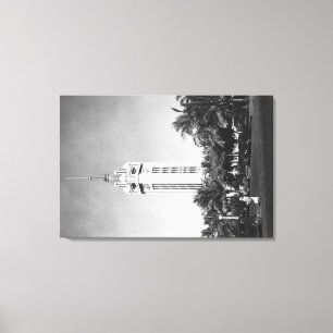 Honolulu, Hawaii - die Aloha Turm-Fotografie Leinwanddruck