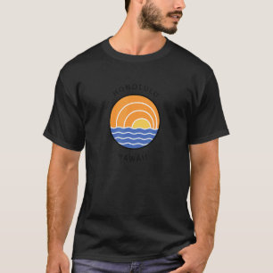 Honolulu Hawaii farbenfroh Retro Sunset Cool Ocean T-Shirt