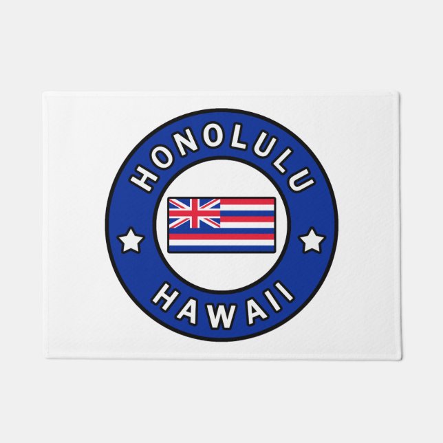 Honolulu Hawaii Fußmatte (Vorderseite)