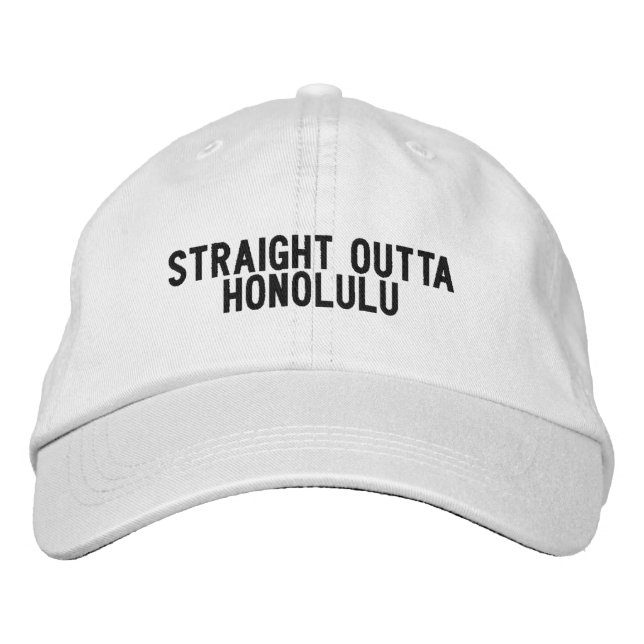Honolulu, Hawaii Hat Bestickte Baseballkappe (Vorderseite)
