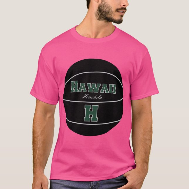 Honolulu Hawaii HI Basketball T-Shirt (Vorderseite)