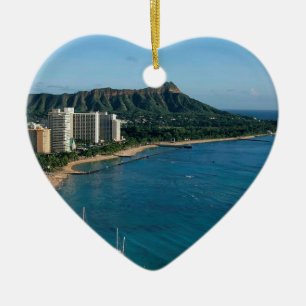 Honolulu Hawaii Keramik Ornament