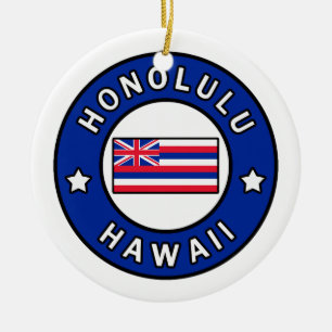 Honolulu Hawaii Keramikornament