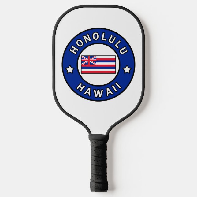 Honolulu Hawaii Pickleball Schläger (Vorderseite)