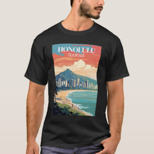 Honolulu, Hawaii: Reise Vintage T-Shirt