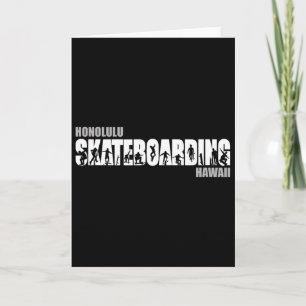 Honolulu Hawaii Skateboarder Urne Skateboarding Karte