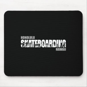 Honolulu Hawaii Skateboarder Urne Skateboarding Mousepad