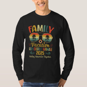 Honolulu Hawaii Strand Familien Sommerurlaub 2025 T-Shirt