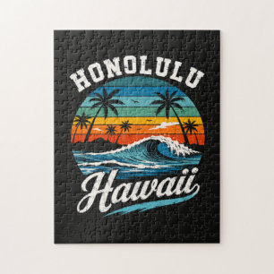 Honolulu Hawaii Surfen Sonnenuntergang Puzzle