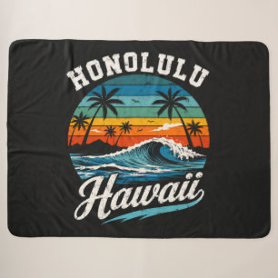 Honolulu Hawaii Surfen Sonnenuntergang Sherpadecke