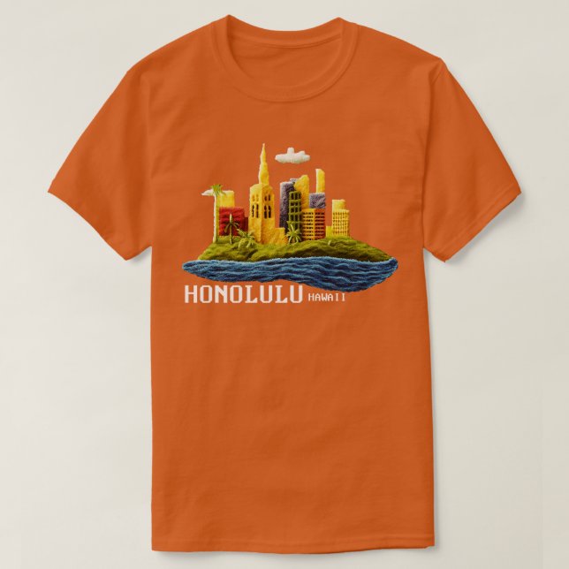 Honolulu Hawaii T-Shirt (Design vorne)