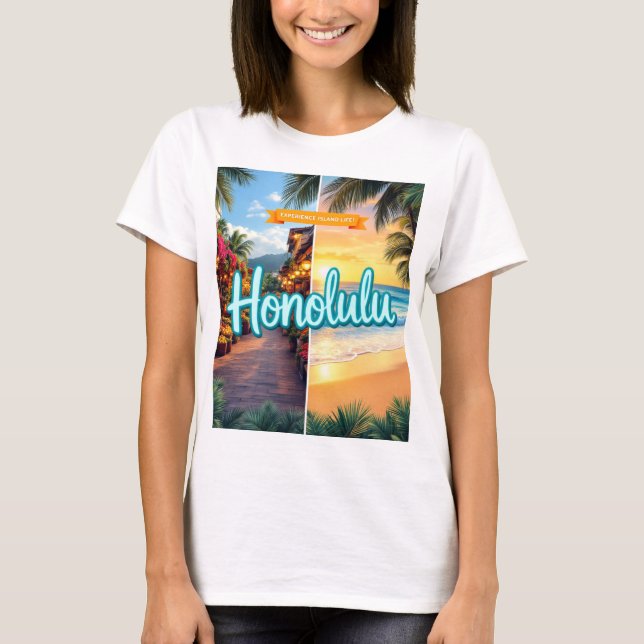 Honolulu, Hawaii T-Shirt (Vorderseite)