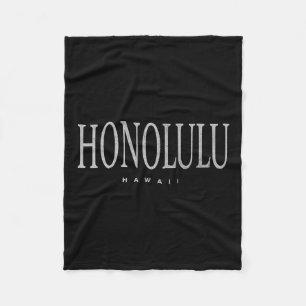 Honolulu Hawaii Urlaub Clic Souvenir  Fleecedecke