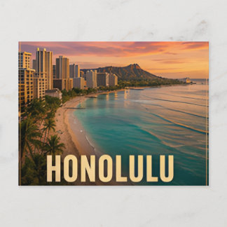 Honolulu Hawaii USA Waikiki Insel Reise 🌺 Postkarte