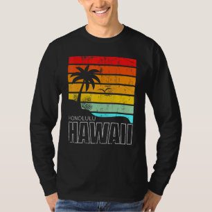 Honolulu Hawaiian Sumer Vacation Aloha HI Beach Re T-Shirt
