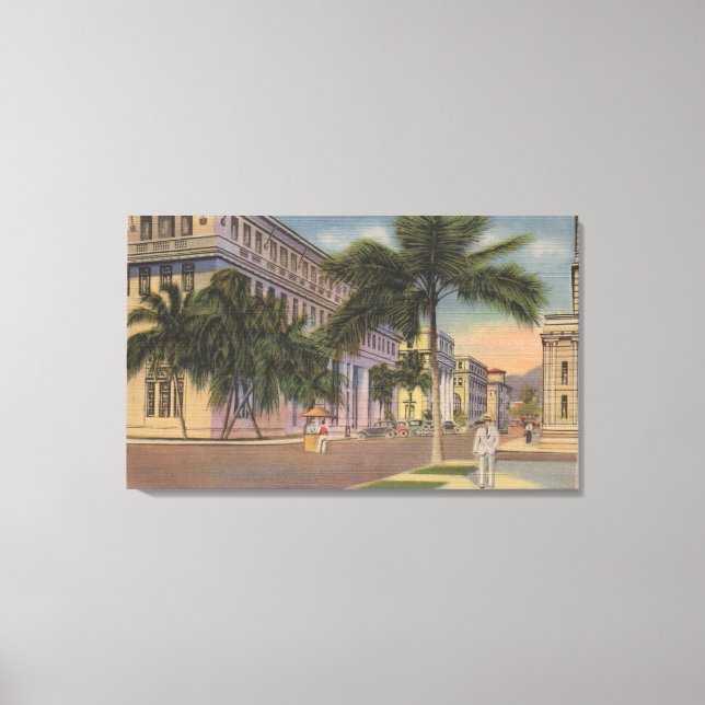 Honolulu, HIV/Aids von Bischof St.Honolulu, HI Leinwanddruck (Vorderseite)