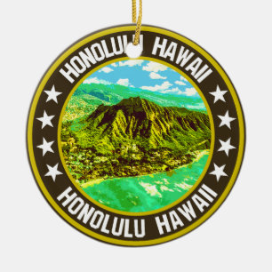 Honolulu Keramik Ornament
