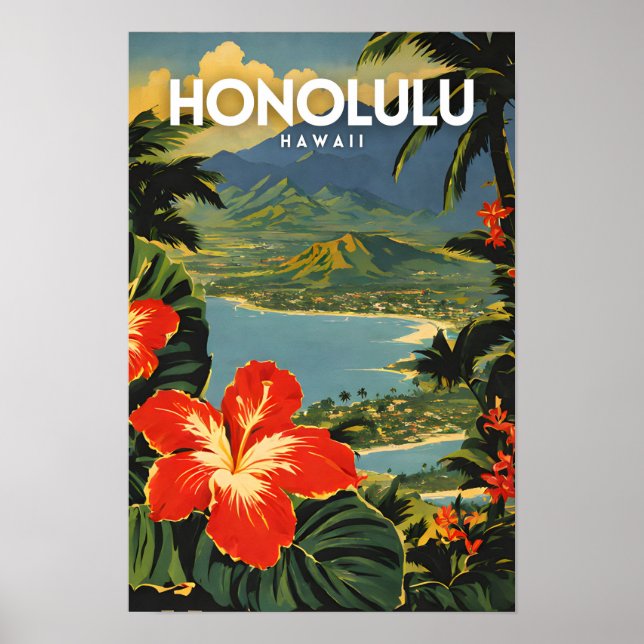 Honolulu Nostalgic Poster (Vorne)