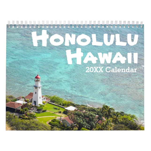 Honolulu, Oahu, Hawaii Fotografy Seaside Kalender (Titelbild)