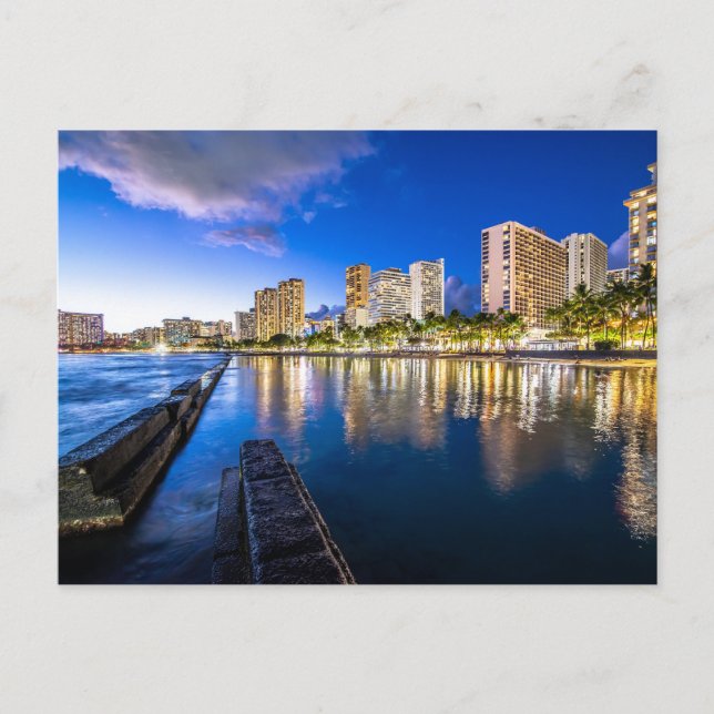 HONOLULU OAHU HAWAII POSTKARTE (Vorderseite)