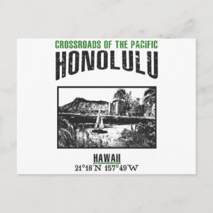 Honolulu Postkarte