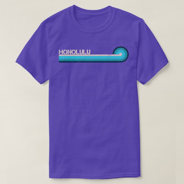 Honolulu Retro Stripes TShirt (Design vorne)