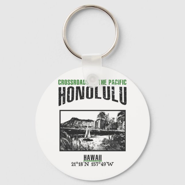 Honolulu Schlüsselanhänger (Vorderseite)