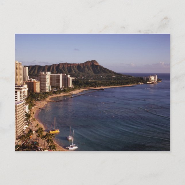 Honolulu Skyline Postcard Postkarte (Vorderseite)