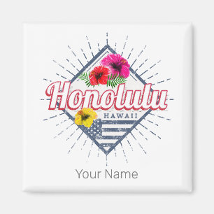 Honolulu Stadt Hawaii Vereinigte Staaten Vintage U Magnet