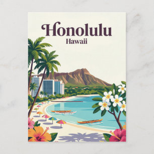 Honolulu USA Postkarte