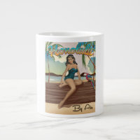 Honolulu Vintag Retro Travel Print