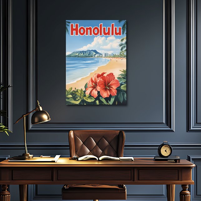 Honolulu Vintage Travel Poster (Von Creator hochgeladen)